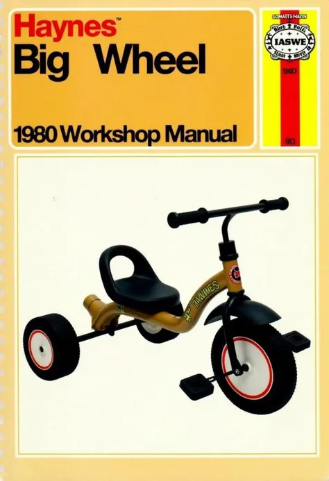 Haynes Workshop Manual titled "1980 Big Wheel" with an illustration of a big wheel tricycle