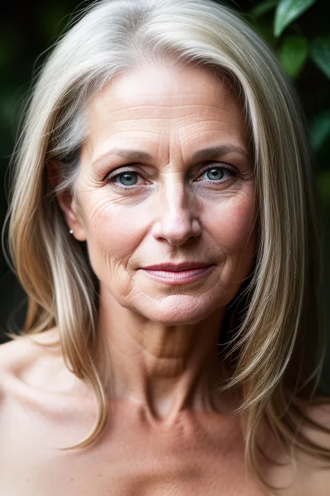 a portrait photograph of a beautiful ((50 year old)) woman, award winning photo, best quality, portrait by annie leibovitz, canon 5d mark ii, film, professional photograph, (rich colors:1.1), hyper realistic, lifelike texture, (natural lighting:1.1), (Cano...