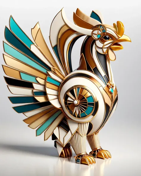 reeds, cute elegant ([Chicken| Minotaur]:1.1) with Neoprene wings, Neoclassicism, <lora:Art_Deco_Style_SDXL:1> ais-artdeco