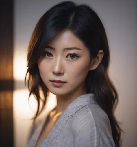 sexy Japanese 30yo woman looking at camera
cinematic lighting, professional photograph