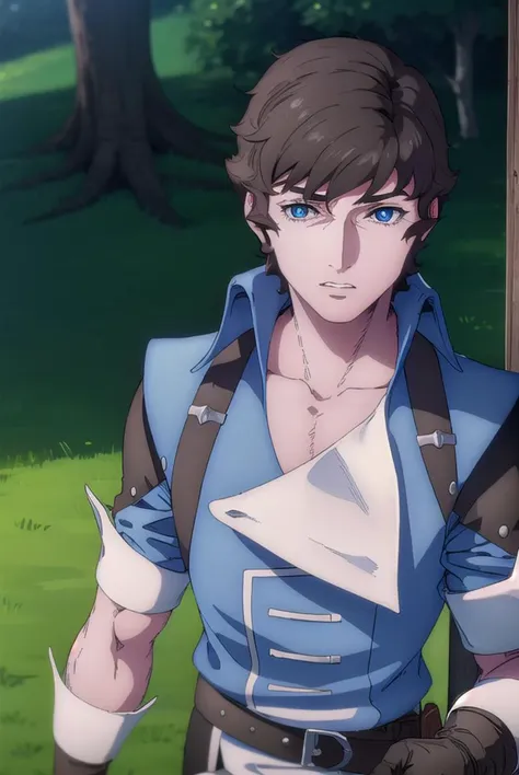 richter, <lyco:richter-lyco-nochekaiser:1>,
richter, short hair, bangs, blue eyes, brown hair,
break shirt, gloves, collarbone, ...