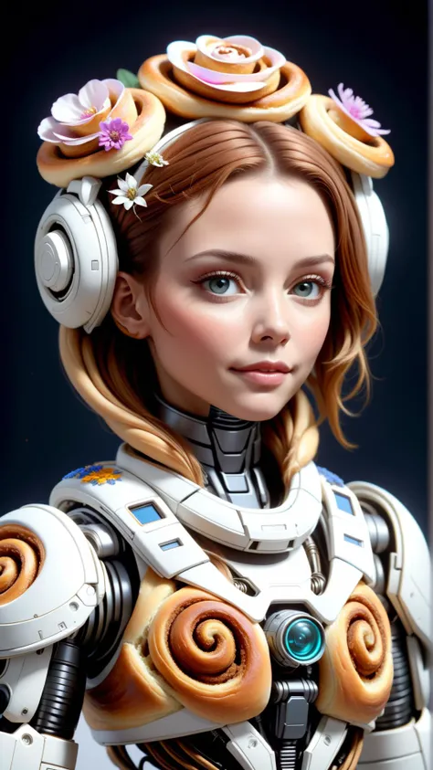 <lora:CinnamonBunStyleXL:1>CinnamonBunStyle symmetry!! portrait of a robot astronaut, tech face, floral! horizon zero dawn machine, intricate, elegant, highly detailed, digital painting, artstation, concept art, smooth, sharp focus, illustration, art by ar...