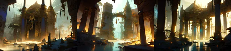 (otherworldly, otherworldly atmosphere, otherworldly appearance), highly insanely detailed, masterpiece, top quality, best quality, highres, 4k, 8k, RAW photo, ((ancient egyptian theme:1.2)), Hong Kong structure, structure, 
(mystical theme), mystical gatm...