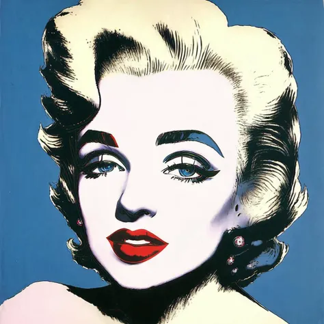 <lora:ADNYWARHOLSTYLE:1> adnywarholstyle a portrait of Marylin Monroe