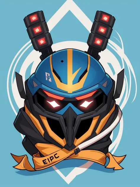 isolate helmet, vector, sports team logo, clean design, neon colors, in the style of a tattoo design, epic Instagram, artstation, graphic art, sticker art, epic 8k shirt design graphic