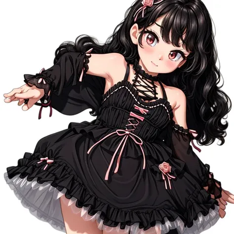 <lora:add_detail:1> add_detail, masterpiece, detailed, 8k, dim lighting,
<lora:black_little_dress, lace trim, dress:0.8> black_little_dress, lace trim, dress,
female, full body shot,