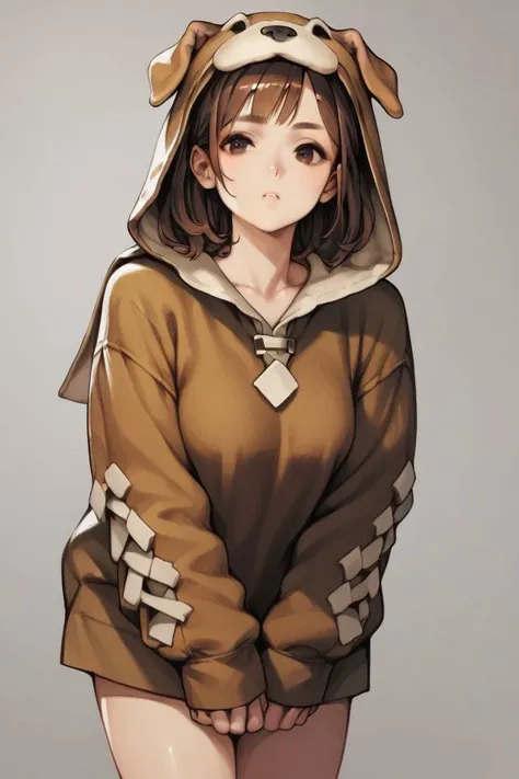 score_9, score_8_up, score_7_up, 1girl, brown hair, dog costume<lora:Vanillaware_all_in_one_PonyXL_style_v01:1>