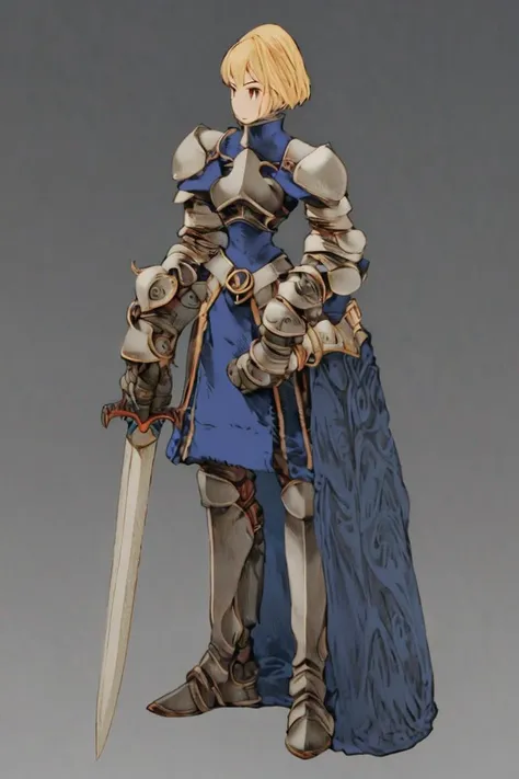 <lora:FFTJobs XL:1.4> female knight, full body, wearing full armor