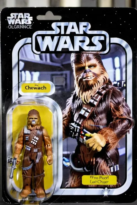 a toy of Chewbacca, a character from the Star Wars movies, <lora:gonza:0.7>