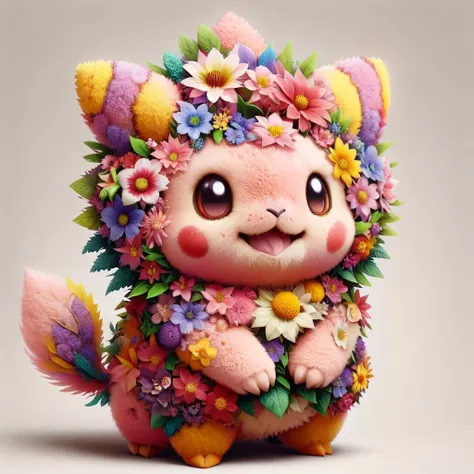 ais_flower cute adorable fluffy pokemon <lora:Flowery_Style_SDXL:1.2>