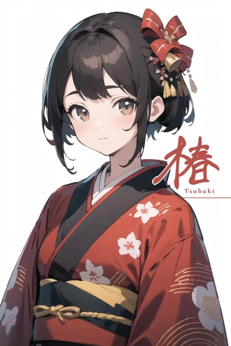 a woman in a kimono outfit with a red bow