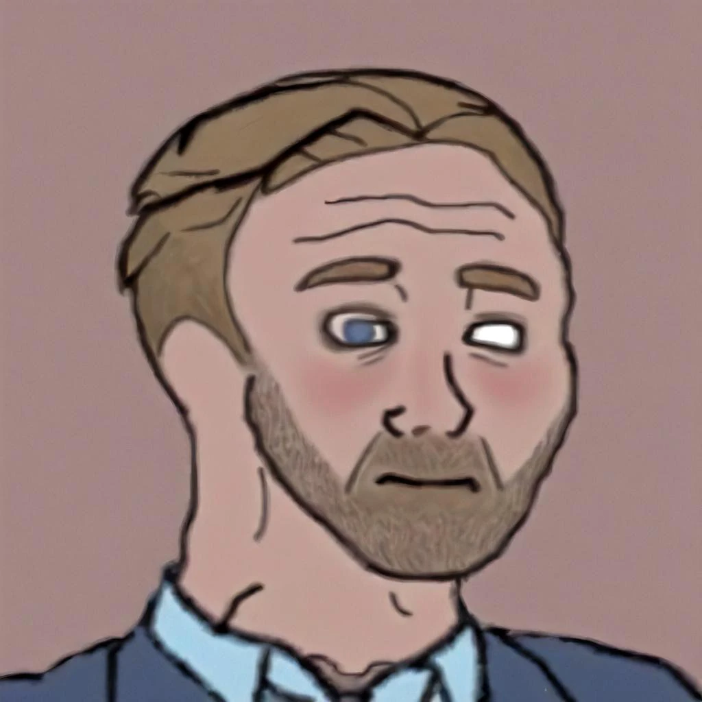 Ryan Gosling Wojak <lora:wojak_SDXL:1>  Doomer