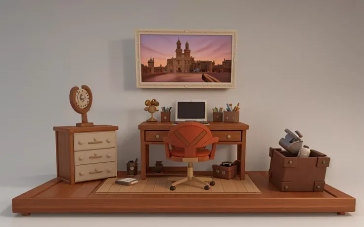 masterpiece, best quality,3d,scene