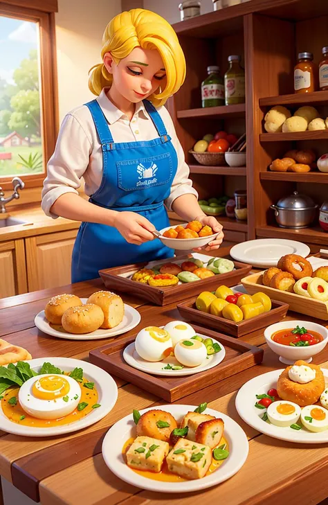 worked boards (with homemade condiments), vegetable tartares, meat/fish tartares, seasonal tabouls, vegetable tarts, salty cakes or donuts, hot or cold soups (enhanced with a soft-boiled egg, flavored oils, croutons, condiments...), spreads (houmous, tapen...