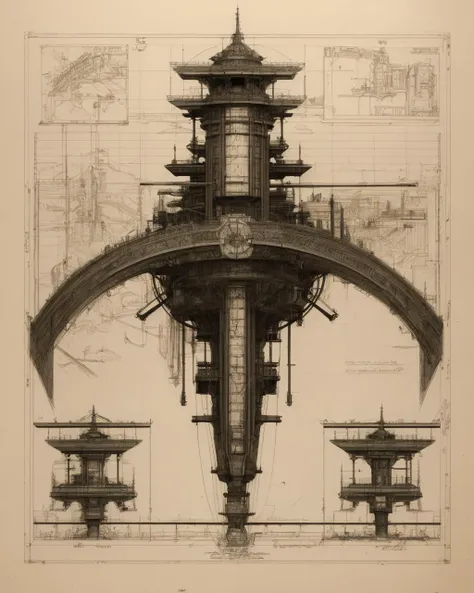 best quality,masterpiece,highly detailed,ultra-detailed, ,<lora:neg4all_bdsqlsz_V3.5:-1>    fantasy novel illustration sketch,   machine blueprint  by DaVinci
  <lora:DaVinci_sketchbook:1.25>