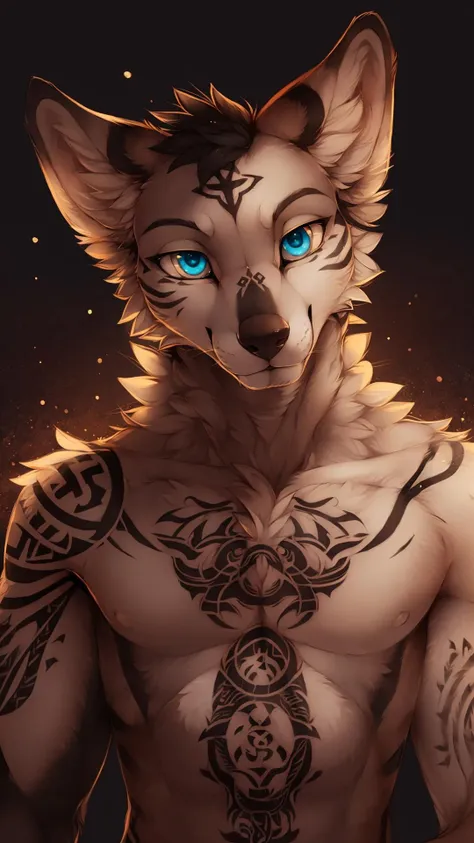 a close up of a person with a tattoo on their chest