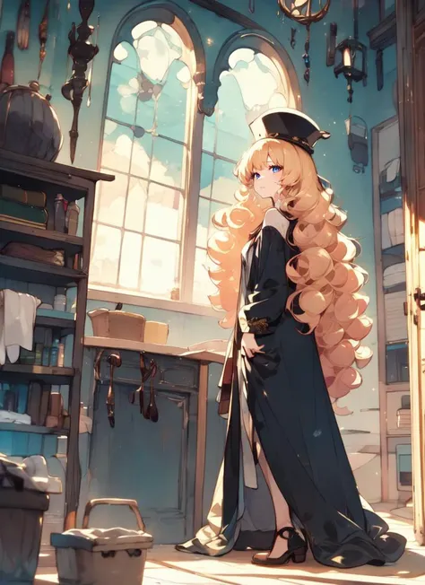 ((best quality)), ((highly detailed)), masterpiece, , (1girl), on all fours, ((petticoat)), princess, ((very long hair)), <lora:big_hair-1.0:1>, big hair, curly hair, blonde hair, large dress, (maxi dress), crown, (inside, at a laundryroom), <lora:Chun-par...
