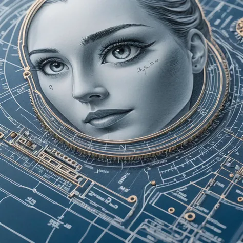 Schematic style technical drawing representing This is not, my life <lora:XSfenlie:1>, ultra-sharp focus, detailed, 8k UHD, technical drawing, schematic drawing