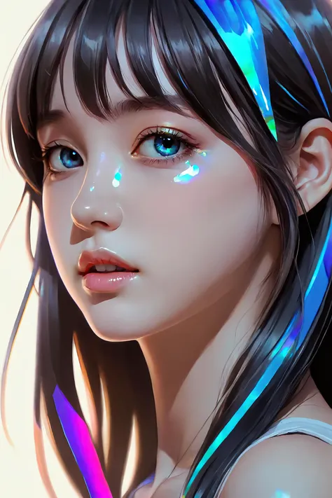 iridescent painting, prismatic, holographic, chromatic aberration,
masterpiece, best quality, 1girl,  <lora:kwFemale_Beta40-SDXL_v1:1>, waifu