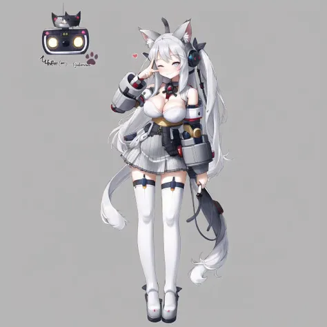 <lora:rinotuna_antropo_sq:1>, 


rinotuna, original, 


1girl, animal ears, breasts, cat ears, cat tail, finger to face, grey eyes, highres, holding, large breasts, long hair, one eye closed, paw print, robot ears, silver hair, skirt, smile, solo, tail, th...