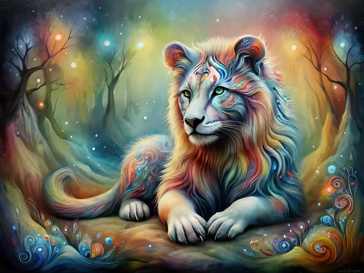 animal  (Artistic style)  (Whimsically artistic) 

selective colours, in soft watercolor,

Fantasy style, fantasy dreamlike art,

<lora:SDXLAuroraStyle:0.8>
<lora:oil painting:0.2>