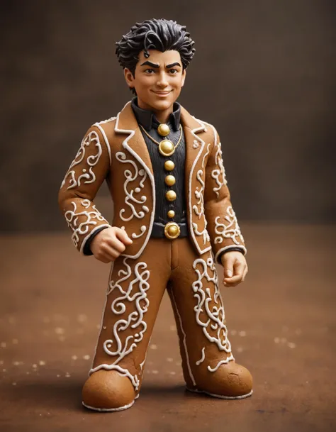 gingerbread (Jotaro Kujo:1.3), 3D render effect