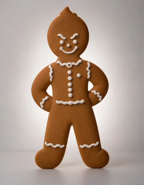 gingerbread Vegeta, Silhouette, backlit figure