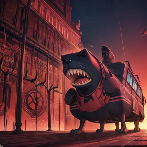 sasha (attack on titan), (insects|megastructure), duck, chipmunk, <lora:LazrRockabillyAI:0.8> LazrR0ck4billyAI ,