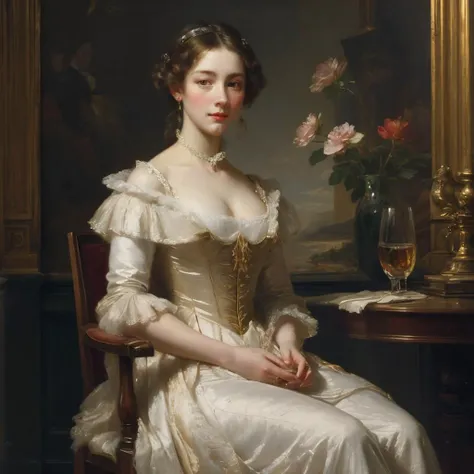 (full body:1.4), 18th century oil painting, Impressionism, sexy, revealing, beautiful mature 18th century noblewoman, emishaw-1100,  luxury, elegant, in versailles, cold facial expression, lifts her chin with arrogance, seductive, lustful, dominant, 
<lora...