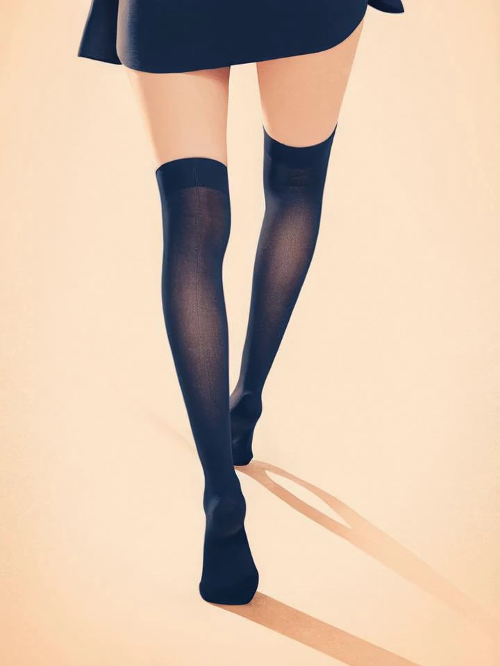 <lora:Illustration_-StyleXL_kk:1> (illstyle, illustration style:1.2), a woman walking, stockings, split toning,