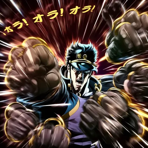 a close up of a person with a fist in a comic