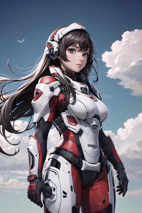 (best quality, masterpiece), 1girl, mechaarmor , sky background, <lora:mechaarmor_v0.7:0.7>, <lora:more_details:0.3> <lyco:GPTS4 dreamwave full_478773:0.3> <lyco:GoodHands-beta2:0.8>