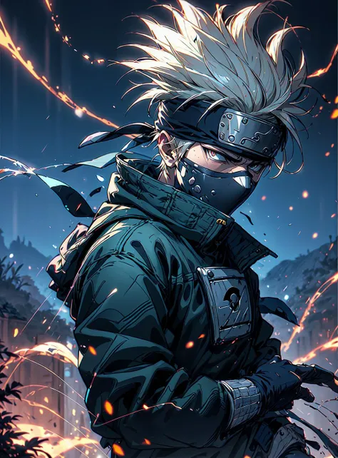 Kakashi Hatake <lora:Kakashi Hatake_20230802113200:0.8>, gap in savanna biome