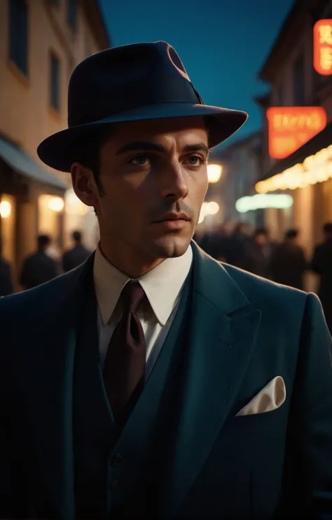 cinematic film still of Italian Mafia aesthetic, vivid colors, stunning background. dark and moody, a mesmerizing blend of light and shadow. masterpiece, absurdres, intricate details, shallow depth of field, vignette, highly detailed, high budget, bokeh, c...