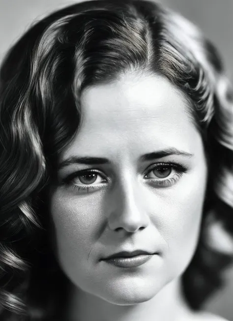 A 1930s professional photograph of sks woman, ((detailed face)), (High Detail), Sharp, 8k, ((bokeh)), <lora:locon_jenna_v1_from_v1_64_32:1.3>