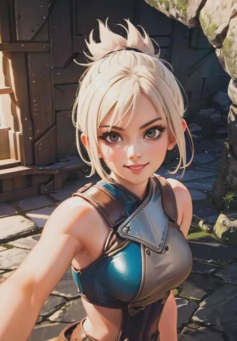 <lora:riven:0.8>, riven, smirk, seductive smile, portrait,, (acclaimed, alluring, captivating, exciting, gorgeous, striking:1.3)