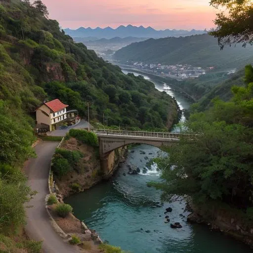 hill, mountains, sunset, field, world, ocean, trees, underground, city, village, path, urban, mountain, buildings, waterfall, skyline, nature, town, industrial, architecture, road, jungle, valley, bridge, horizon, landscape, house, building, environment, w...