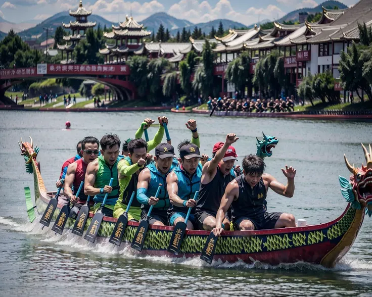 Dragon boat, it's almost Dragon Boat Festival anyway