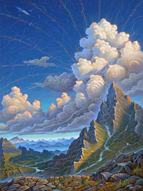 score_9, score_8_up, score_7_up, landscape, mountains, clouds, alexgrey, veins, high contrast, traditional media, brushstrokes, <lora:Alex_Grey_PonyXL:0.8>