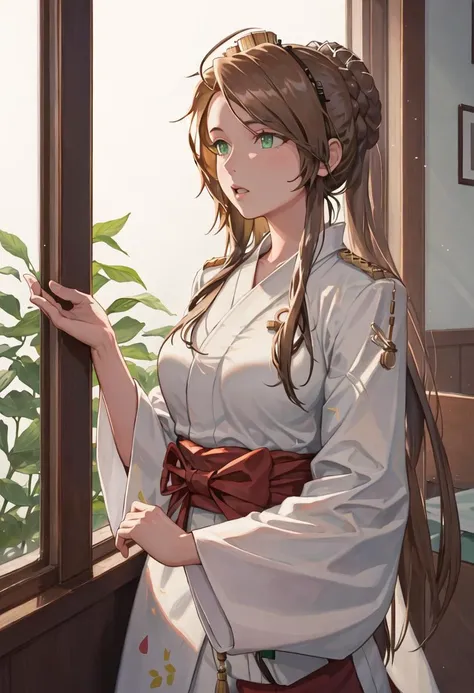 best quality, masterpiece, highres, solo, {lee_enfield_girlsfrontline:0.90}, {yukata:1.30}, {kimono:1.15}