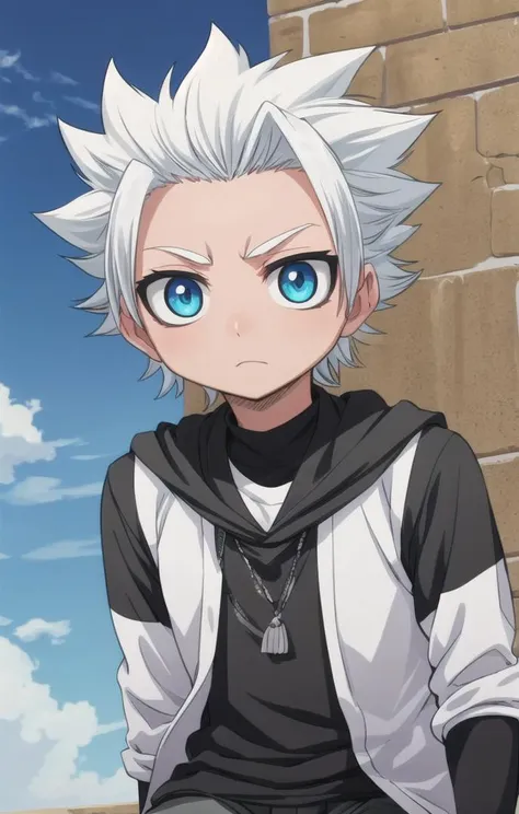 1 boy,more details in eyes,cute,looking at viewer, adorabel boy,cute face,details sky,handsome,young,juvenile, ((masterpiece:1.4,best quality)),multiple details, eyeshadow,sfw, <lora:hitsugaya_toushirou:0.6>,
hitsugaya_toushirou