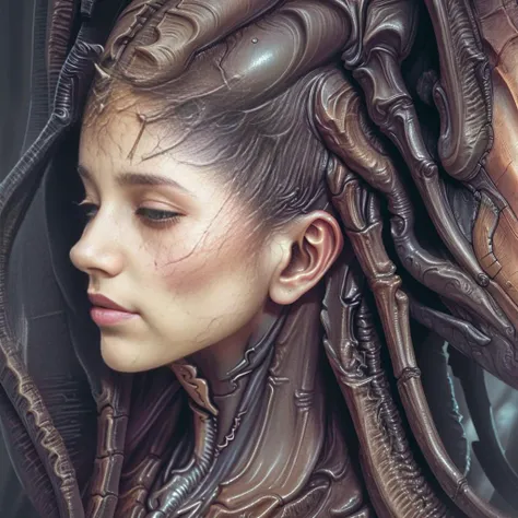 High Detail, RAW format, Professional  photograph, [<lora:biomechanicalsHRGiger_v2:1.5:>:<lora:starcraft2QueenOf_20:1.2>::20] ,  <lora:cyberhelmetWearable_cyberhelmetv02:0,8>, Alienship,  (realistic photorealistic realism (fine fabric emphasis) (real life)...