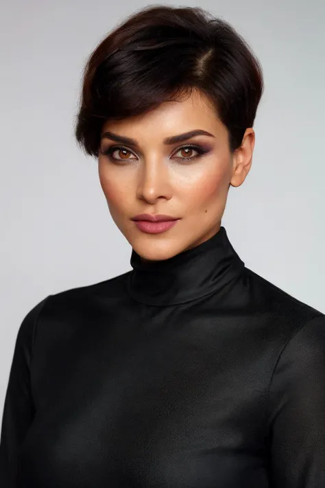 woman, highly-detailed, ultra-realistic, face, portrait, make-up, short hair, gradient background, black shirt, long sleeves,
<lora:abr86_uk_lora_v02:0.8> abr86