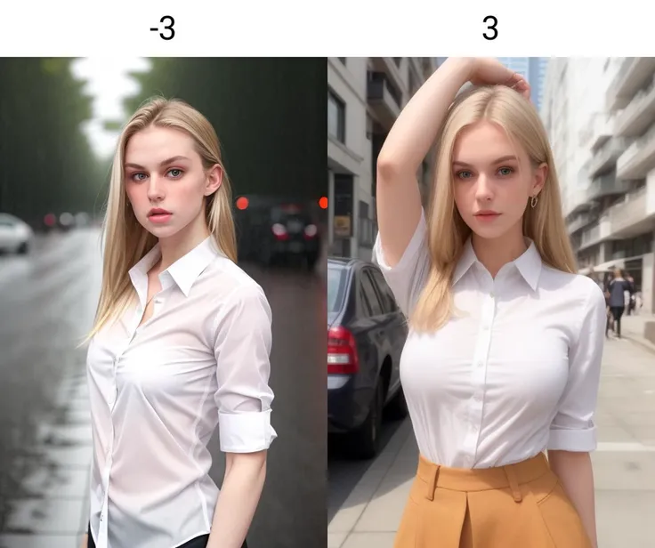 a beautiful white girl, streets, white shirt, upper body, looking at viewer<lora:weather_slider_v1:-3>, standing, facing viewer