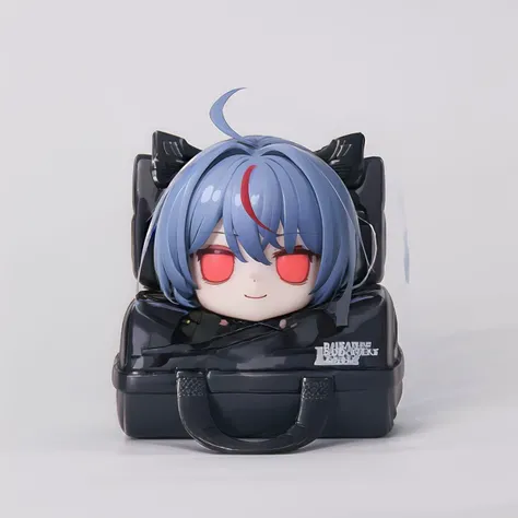 ARKHR, 1girl, origin,smile,solo, white background, simple background, looking at viewer, chibi, red eyes, bag, <lora:humanresource-pynoise-000007:1> <lora:Arknights-Akafuyu (With multires noise version):1>