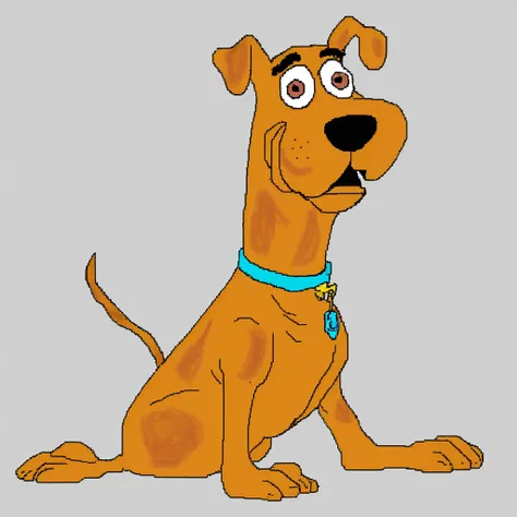 (Scooby-Doo), (mspaint, ms paint drawing), (bad quality, bad artist)