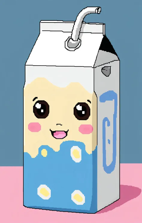 MSPaint portrait of a kawaii milk carton <lora:SDXL_MSPaint_Portrait:1>