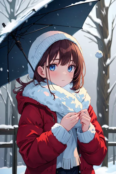 1girl. winter, snowstorm., (highres, highly detailed:1.2), aesthetic, masterpiece, <lora:epi_noiseoffset2:0.2>, <lora:more_details:0.2>