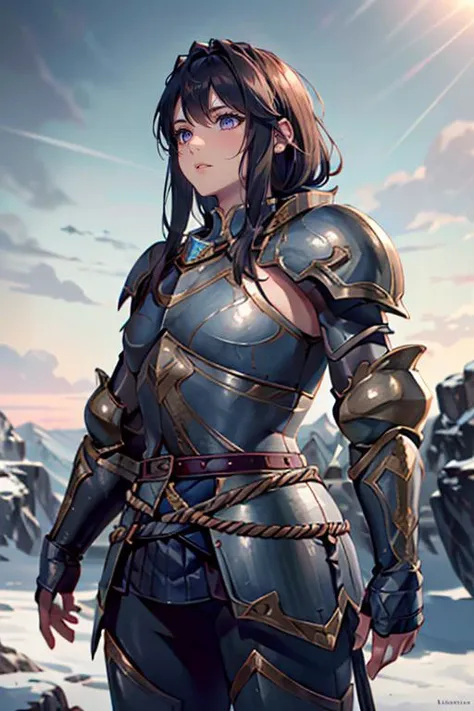 <lora:HXarmour_063:0.9>,mountain,looking up,, hxarmour,1girl,(dark blue armour:1.3),, ultra-detailed,extremely delicate and beautiful,(by exquisite colors block),masterpiece,best quality,unreal engine 5 rendering,movie light,movie lens,movie special effect...