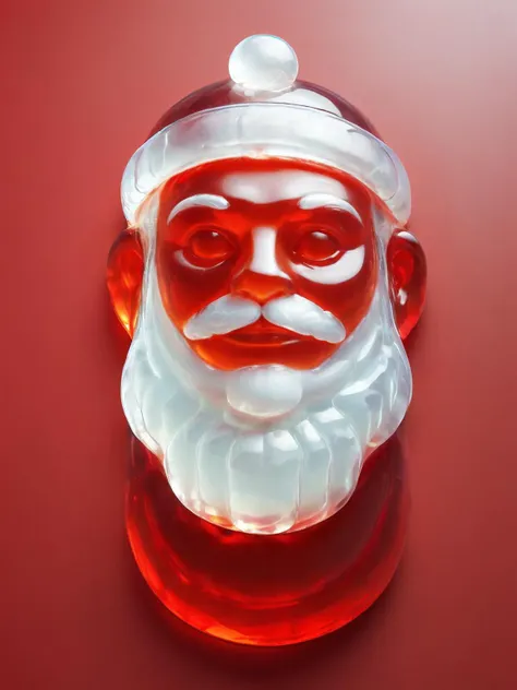 Santa Claus made out of red and white jelly (je11y) <lora:je11y:0.9>